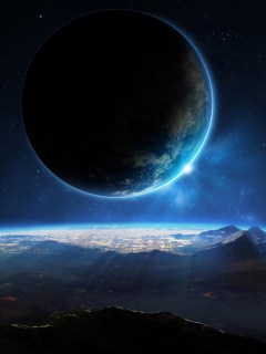 Wallpapers space resolution 240 x 320 pixels